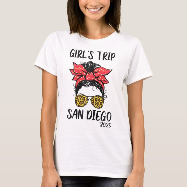 Girls Trip San Diego 2025 Vacation Girls Weekend M T-Shirt (Front)