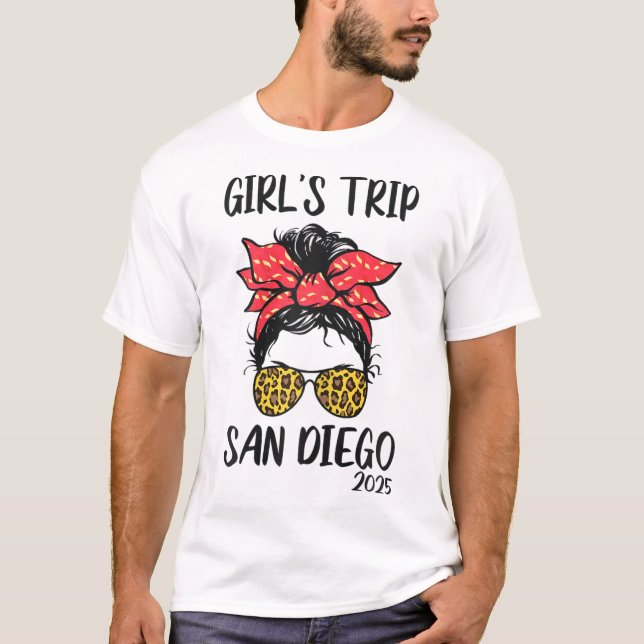Girls Trip San Diego 2025 Vacation Girls Weekend M T-Shirt (Front)
