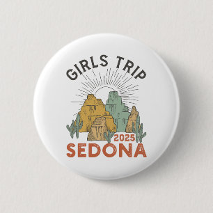 Girls Trip Sedona 2025 Summer Vacation Ladies Week 6 Cm Round Badge