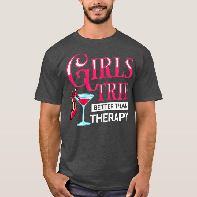 Girls Trip Weekend Las Vegas Wine Glasses  (2) T-Shirt (Front)