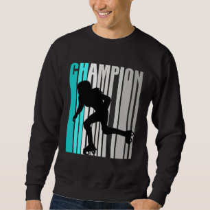 Girls Turquoise Roller Skating Champion Roller Ska Sweatshirt