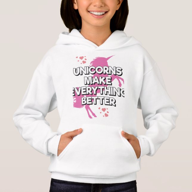 Girls Unicorn Unicorns Make Everything Better (Front)
