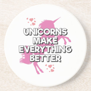 Girls Unicorn Unicorns Make Everything Better Coaster