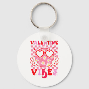 Girls Valentines Day Cute Smile Face Valentine Vib Key Ring