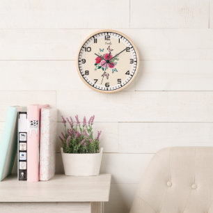Girls Wall Clock - Personalised gift idea