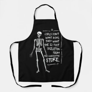 Girls Want The 12 Foot Skeleton Gothic Skeleton Ha Apron