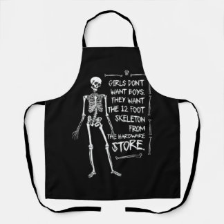 Girls Want The 12 Foot Skeleton Gothic Skeleton Ha Apron