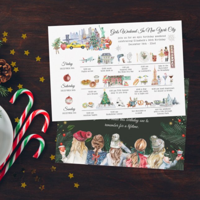 Girls Weekend | Christmas in New York City Invitation (Creator Uploaded)