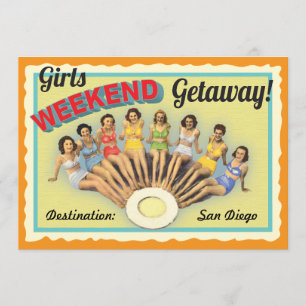 Girls Weekend Getaway Birthday Invitation