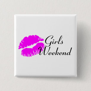 Girls Weekend (Kiss) 15 Cm Square Badge