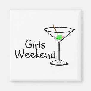 Girls Weekend Martini Magnet