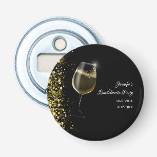 Girls weekend mocktail bachelorette party gold bottle opener