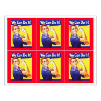 Girls Weekend Night Out Rosie the Riveter Labels