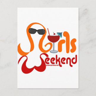 Girls Weekend Party Postcard