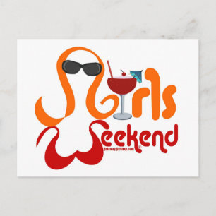 Girls Weekend Party Postcard