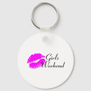 Girls Weekend (Pink Lips) Key Ring