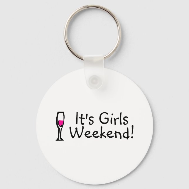 Girls Weekend Wine Key Ring (Front)