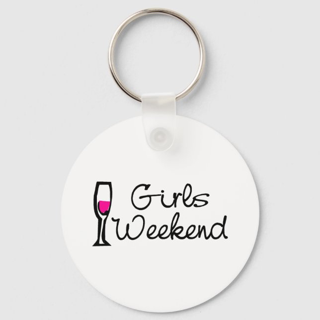 Girls Weekend Wine Key Ring (Front)