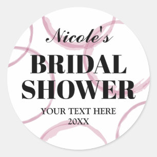 Girls weekend winery trip fun bridal shower party classic round sticker