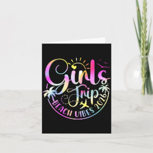 Girls Weekend Women Girls Trip Beach Vibes 2026 Card