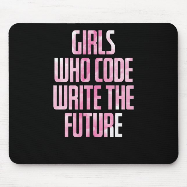 Girls Who Code Write The Future PC Mouse Pad (Front)