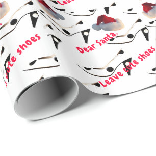 Girls Who Love Shoes Christmas List Wrapping Paper