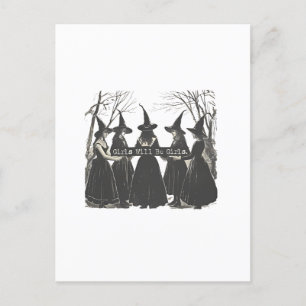 Girls Will Be Girl Feminism Women Empowerement  Announcement Postcard