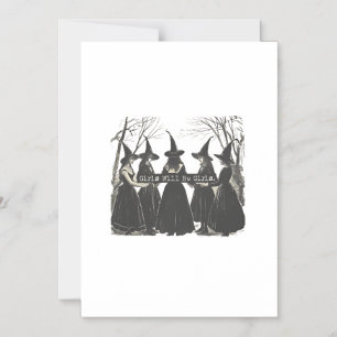 Girls Will Be Girl Feminism Women Empowerement Magnetic Invitation