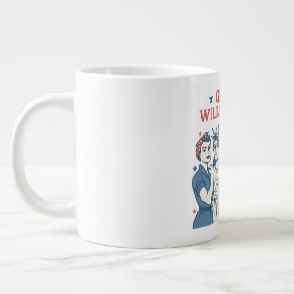 Girls Will Be Girls  July 4th Large Coffee Mug