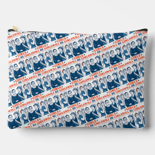 Girls Will Be Girls Patriotic Feminist 4th of July Accessory Pouch