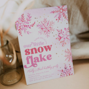 Girl's Winter Birthday Invitation