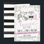 Girl's Winter Pool Party Birthday Invitation<br><div class="desc">I take pride in all my designs, If you have any questions, want custom changes made to the design, or want coordinating items to match & need me to create it, please contact Megan with Emma Sue Bow-tique directly at megan@emmasuebowtique.com . Zazzle is now offering digital files, however if you...</div>