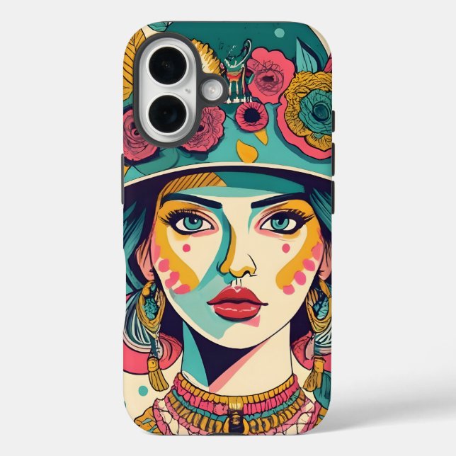 girls with hats Case-Mate iPhone case (Back)