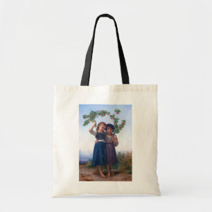 Girls with The Cherry Branch, Bouguereau Tote Bag