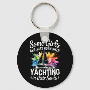 Girls With Yachting Souls Boat Queen Party Cruise  Key Ring