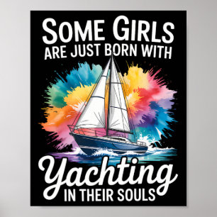 Girls With Yachting Souls Boat Queen Party Cruise Poster