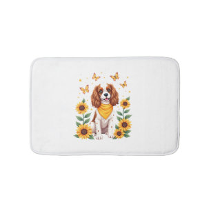 Girls Women Mom Cavalier King Charles Spaniel Dog Bath Mat