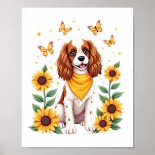 Girls Women Mom Cavalier King Charles Spaniel Dog  Poster