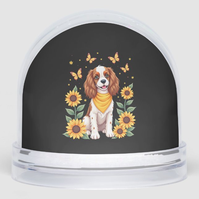 Girls Women Mom Cavalier King Charles Spaniel Dog  Snowglobe (Front)