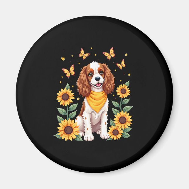Girls Women Mum Cavalier King Charles Spaniel Dog  Magnet (Front)