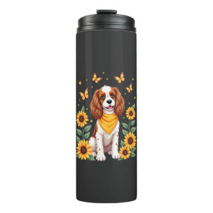 Girls Women Mum Cavalier King Charles Spaniel Dog Thermal Tumbler