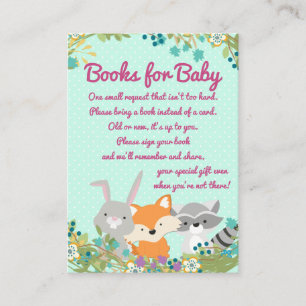Girls Woodland Bring A Book Cards