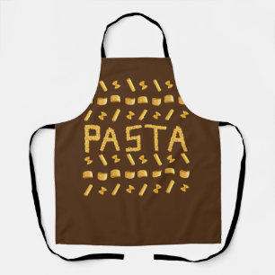 girls yellow pasta pattern for mom, cute Italian Apron