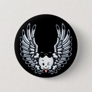 Girlwing 6 Cm Round Badge