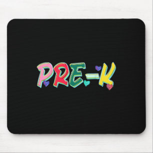 Girly 1st Day Of Pre-k Teacher Student First Day O Mouse Pad