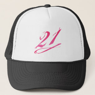 Girly 21st Birthday Trucker Hat
