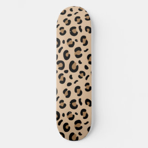 Girly Aesthetic Animal Print Skateboard