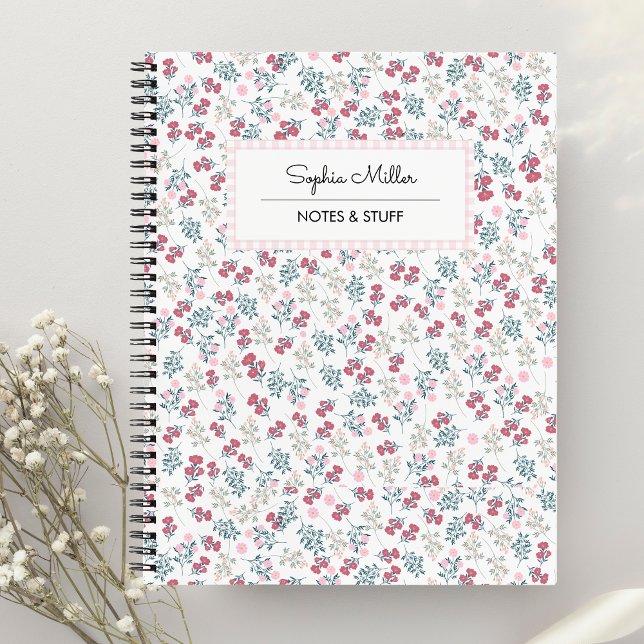 Girly Aesthetic Floral Coquette Notebook Spiral  (Creator Uploaded)