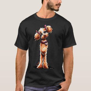 Girly Apricot Poodle T-Shirt