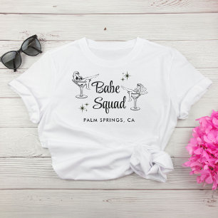 Girly Babe Squad Bachelorette Party T-Shirt